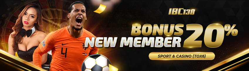 Bonus new member sportbook & casino 20%